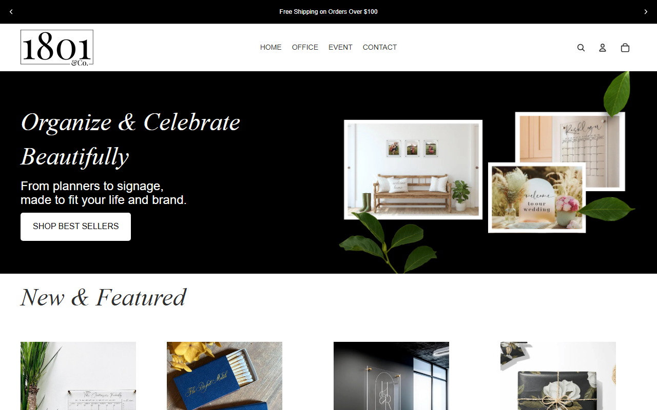 1801andcompany.com screenshot