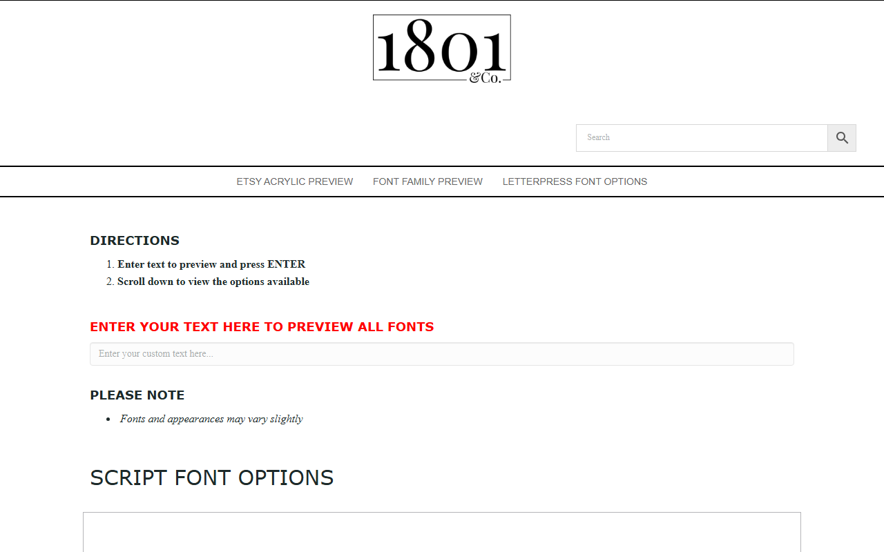 1801refinery.com screenshot