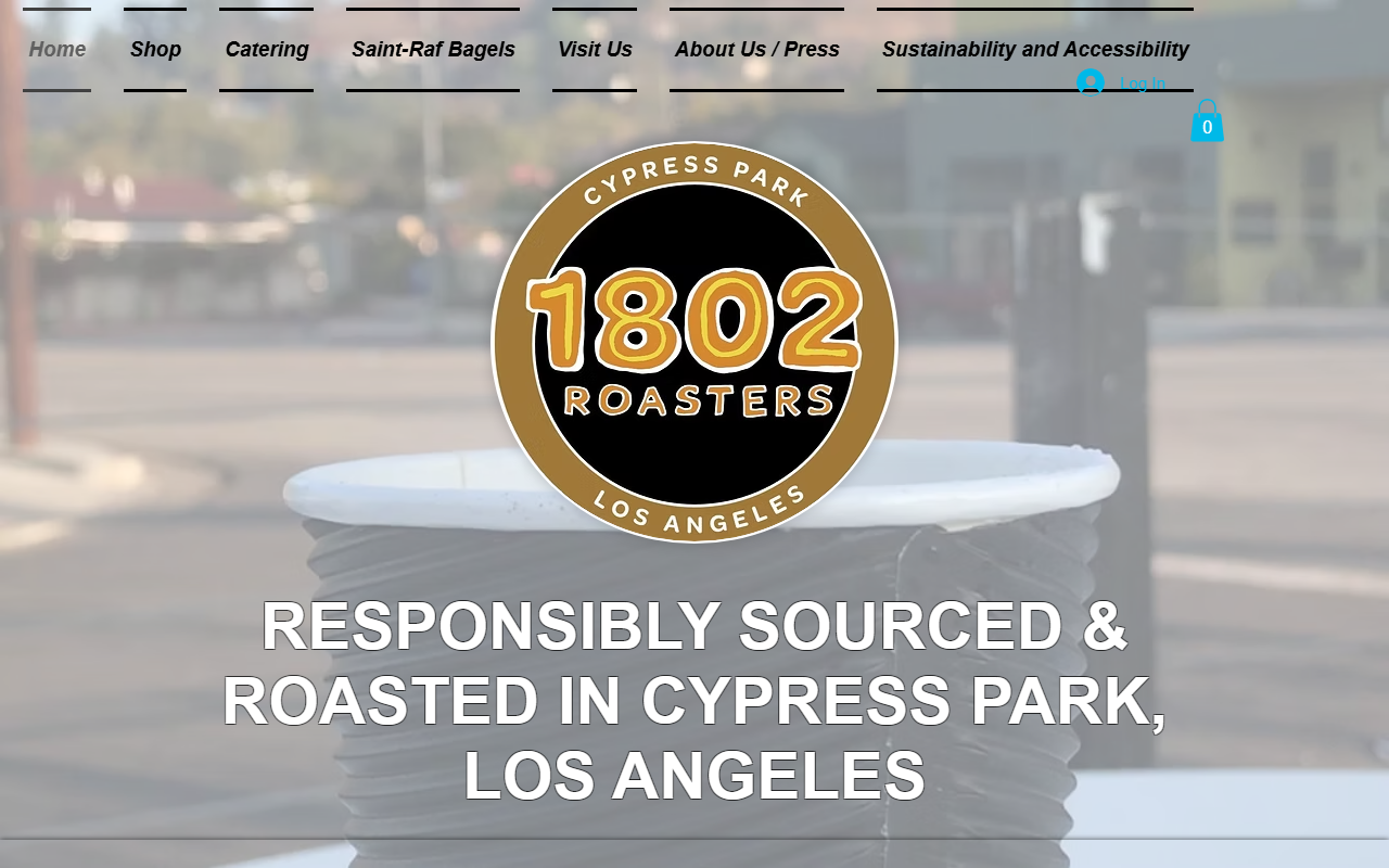1802roasters.com screenshot