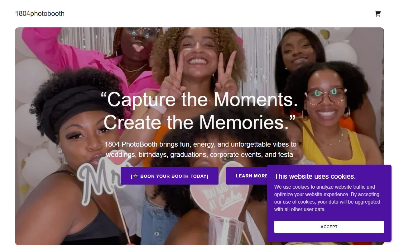 1804photobooth.com screenshot