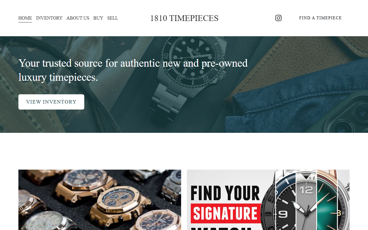 1810timepieces.com screenshot