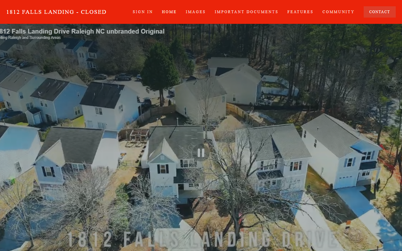 1812fallslanding.com screenshot