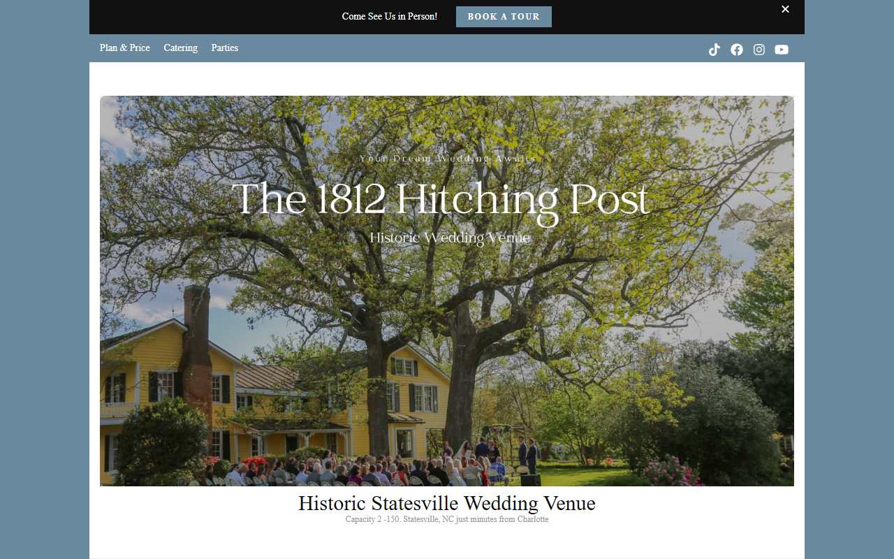 1812hitchingpost.com screenshot
