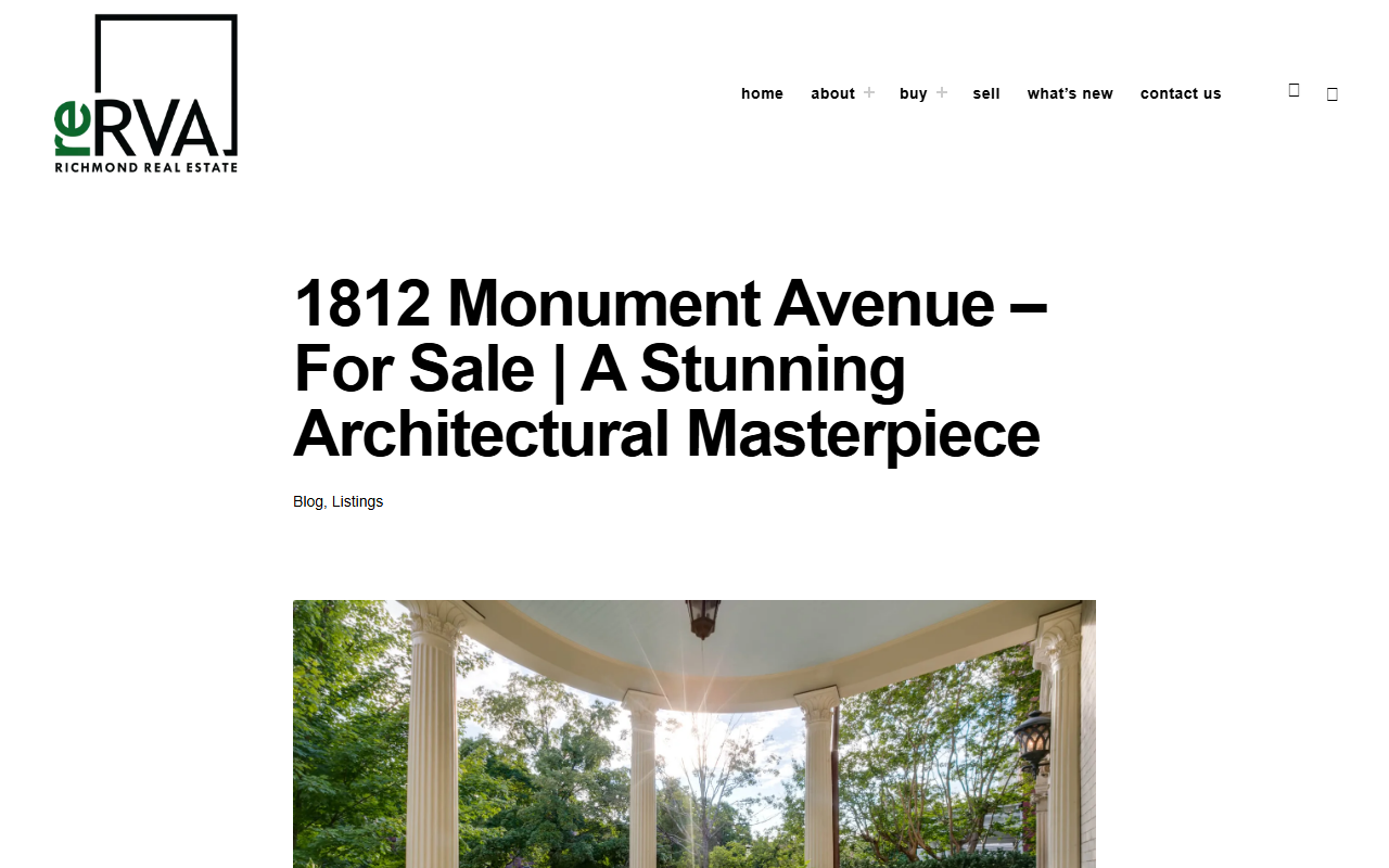1812monument.com screenshot
