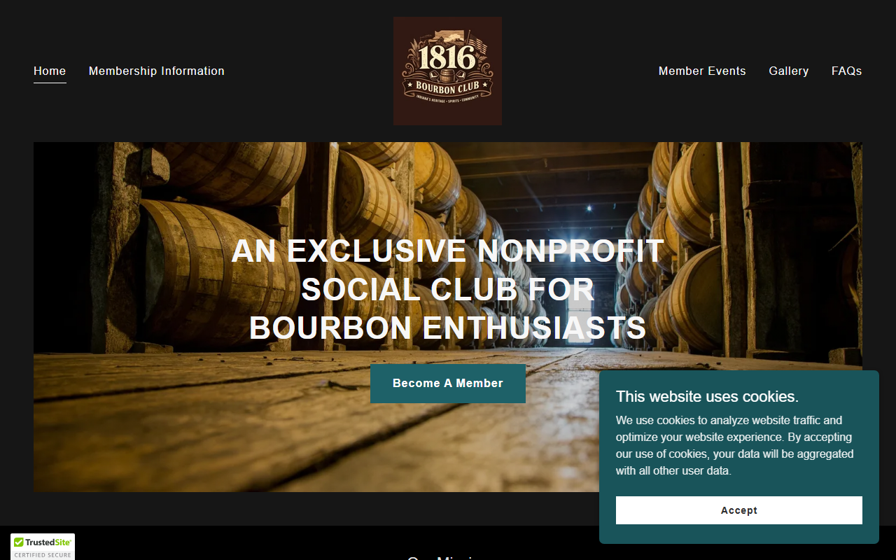 1816bourbonclub.com screenshot