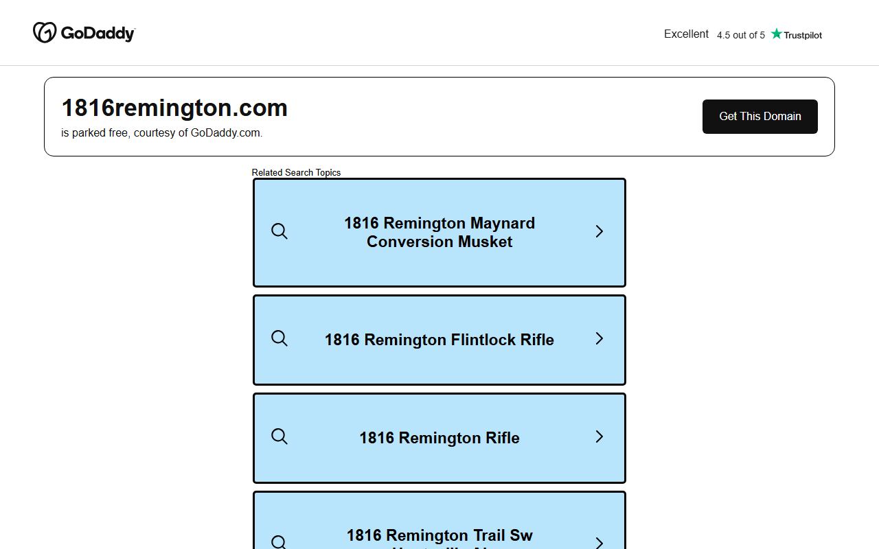 1816remington.com screenshot
