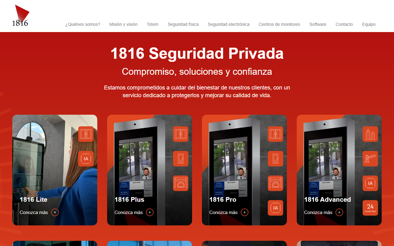 1816seguridad.com screenshot