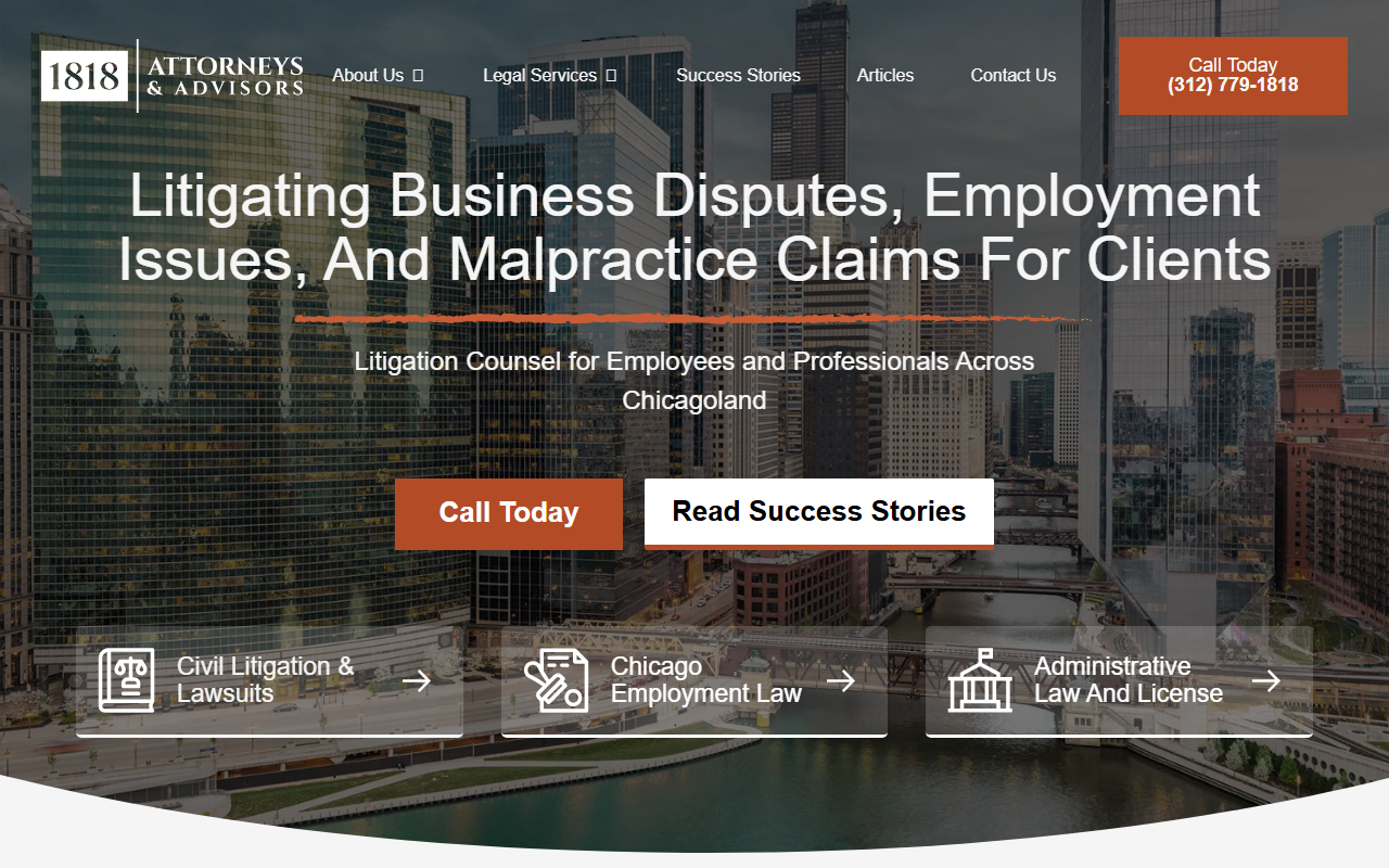 1818advocacy.com screenshot