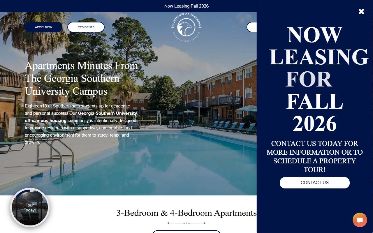 1818atsouthern.com screenshot