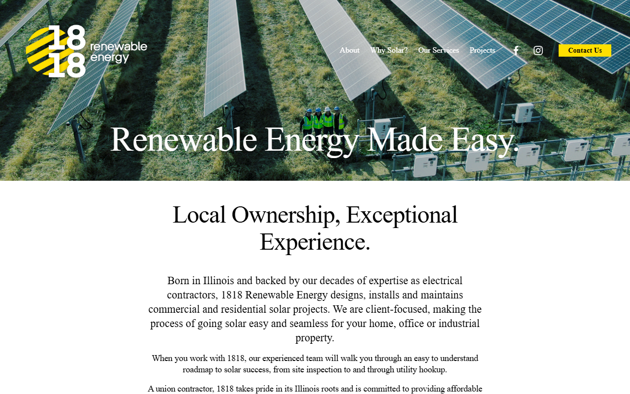 1818renewables.com screenshot