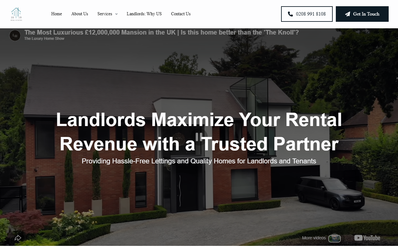 1819estates.com screenshot