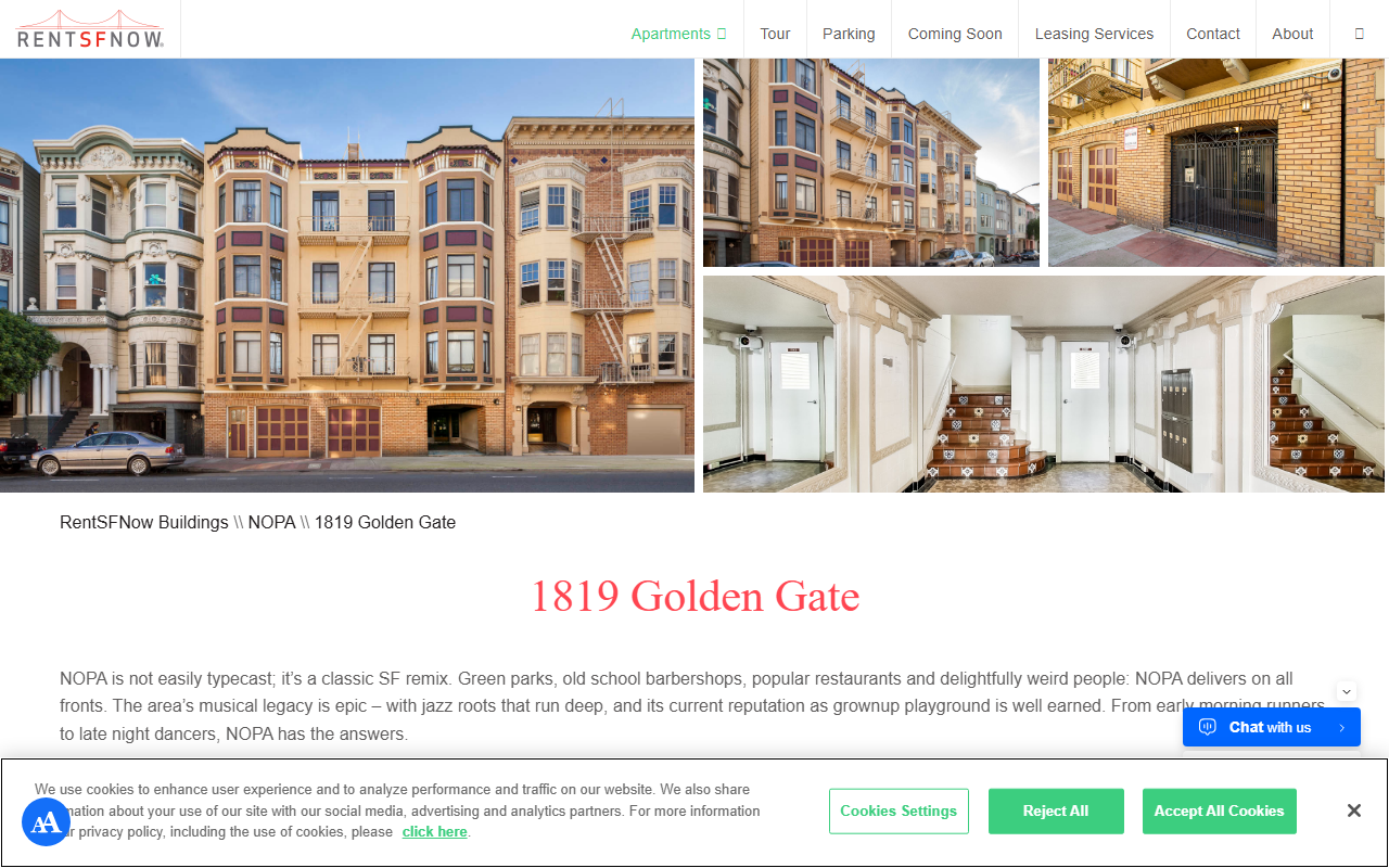 1819goldengate.com screenshot