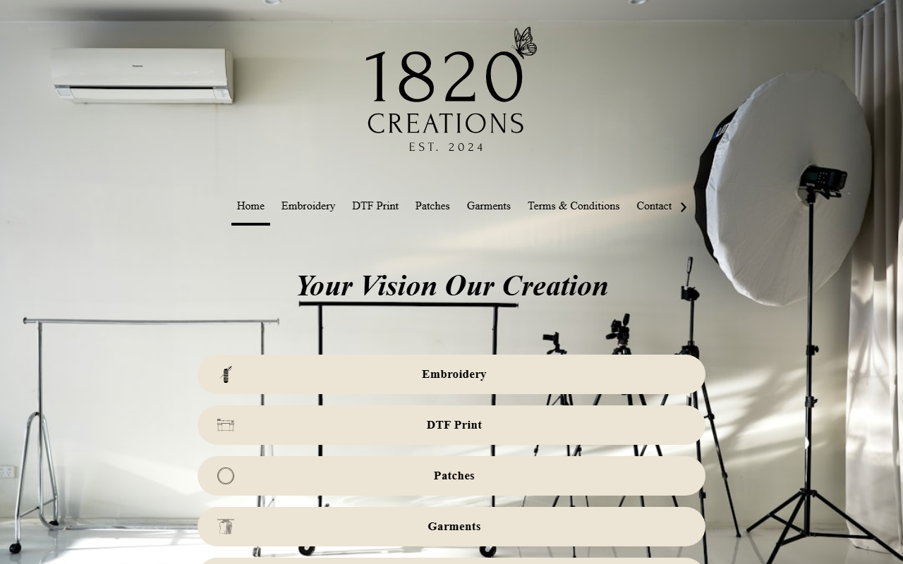 1820-creations.com screenshot
