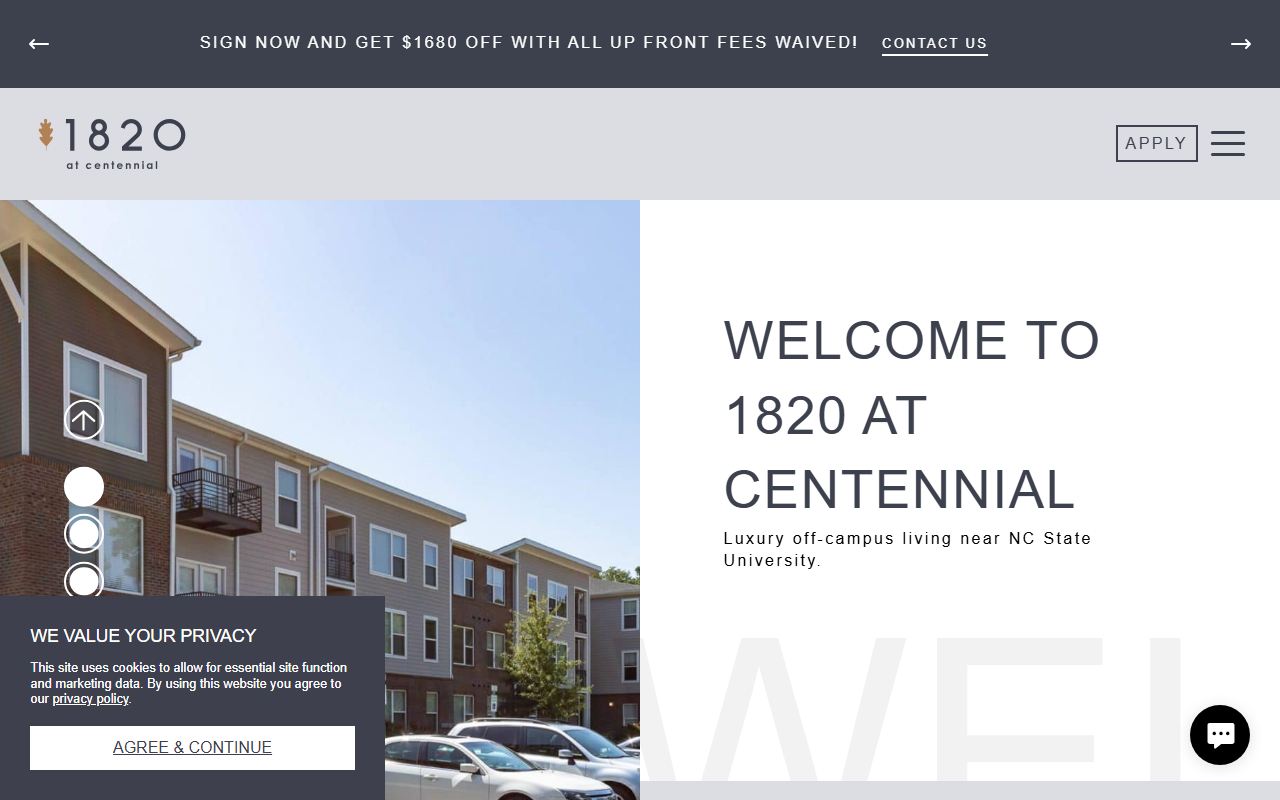 1820atcentennial.com screenshot