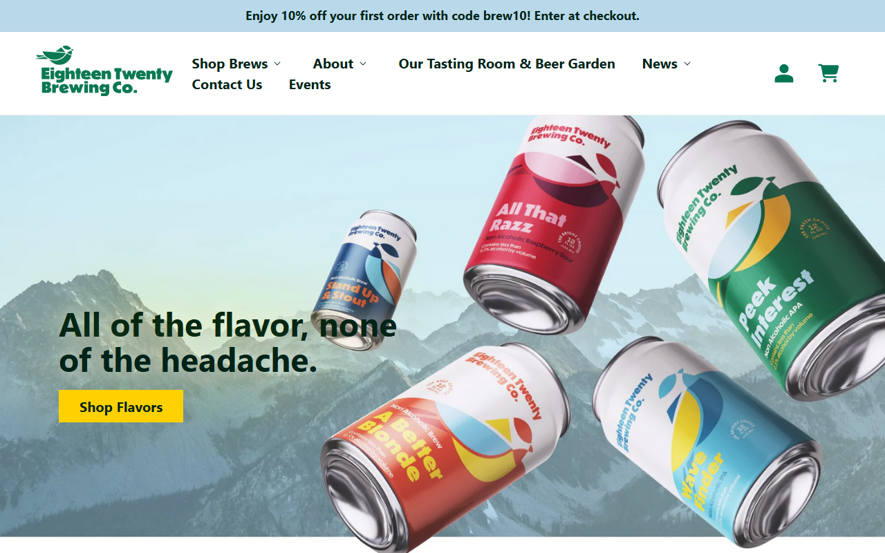 1820brewing.com screenshot