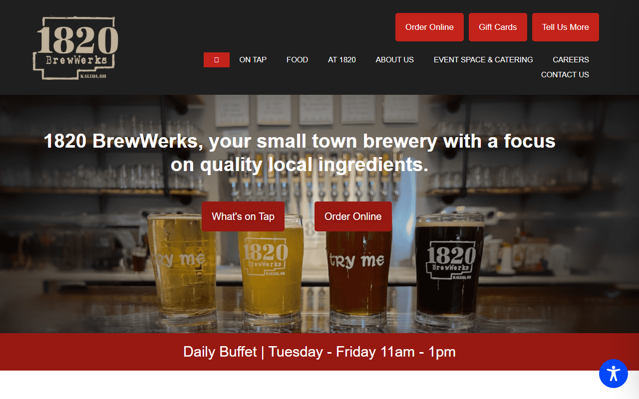 1820brewwerks.com screenshot