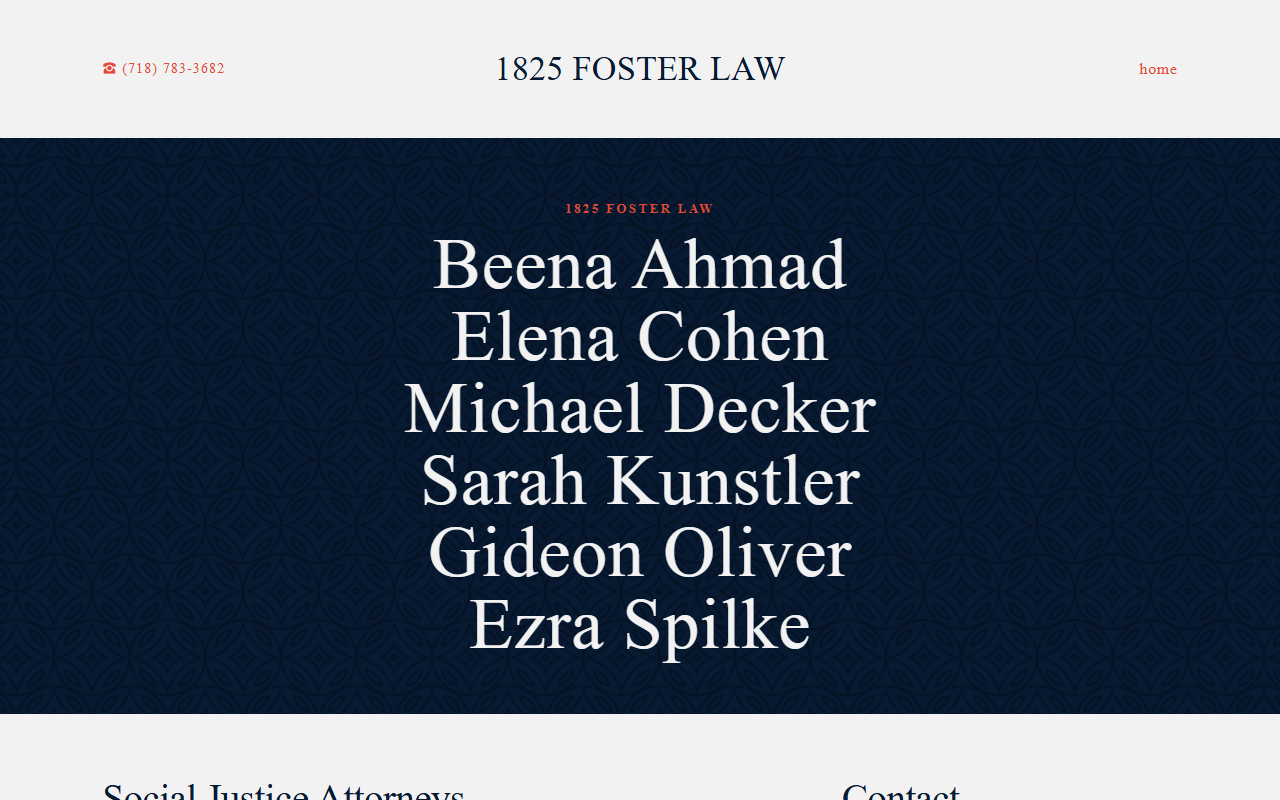 1825fosterlaw.com screenshot