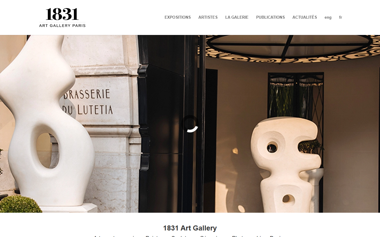 1831artgallery.com screenshot