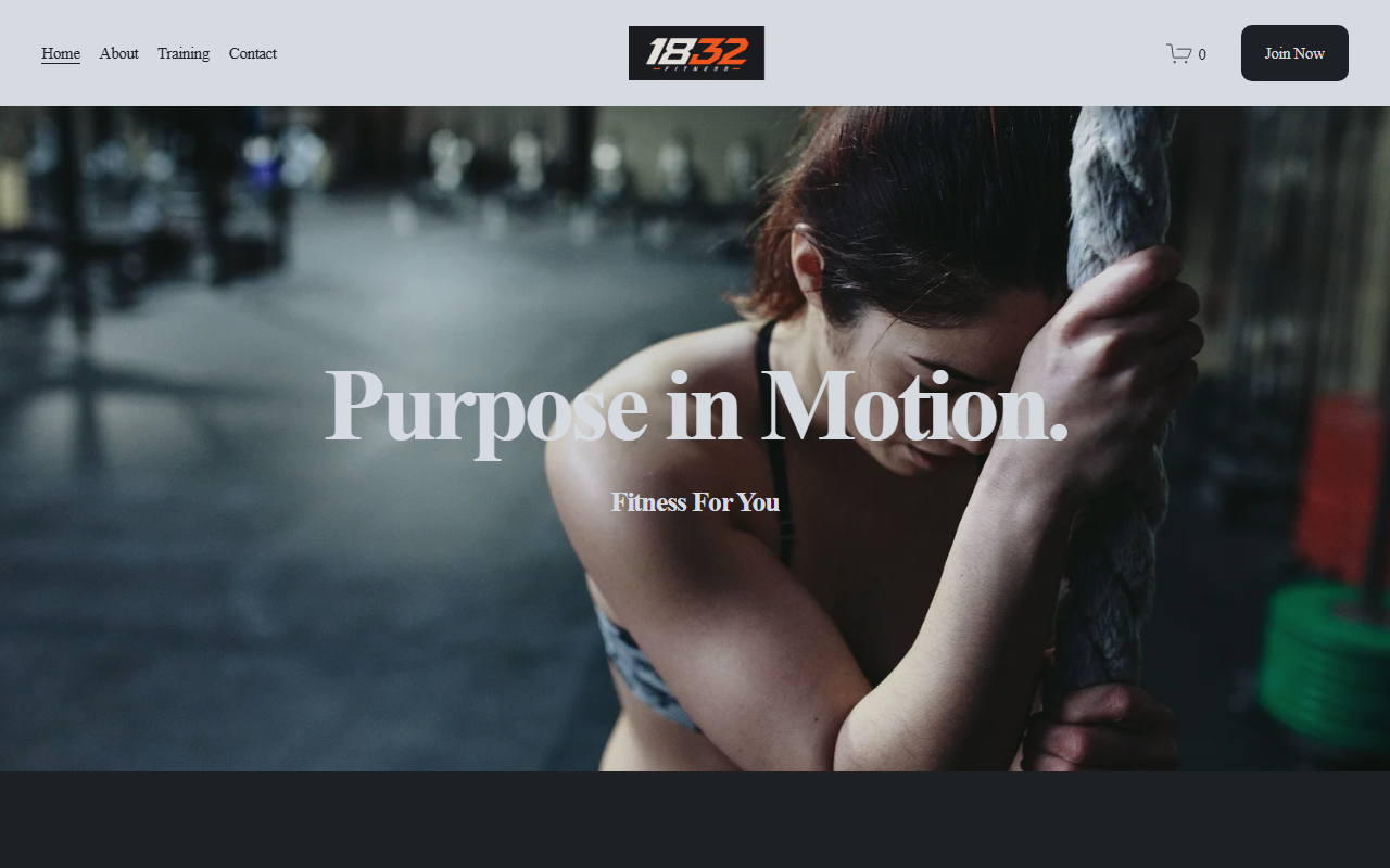 1832fitness.com screenshot