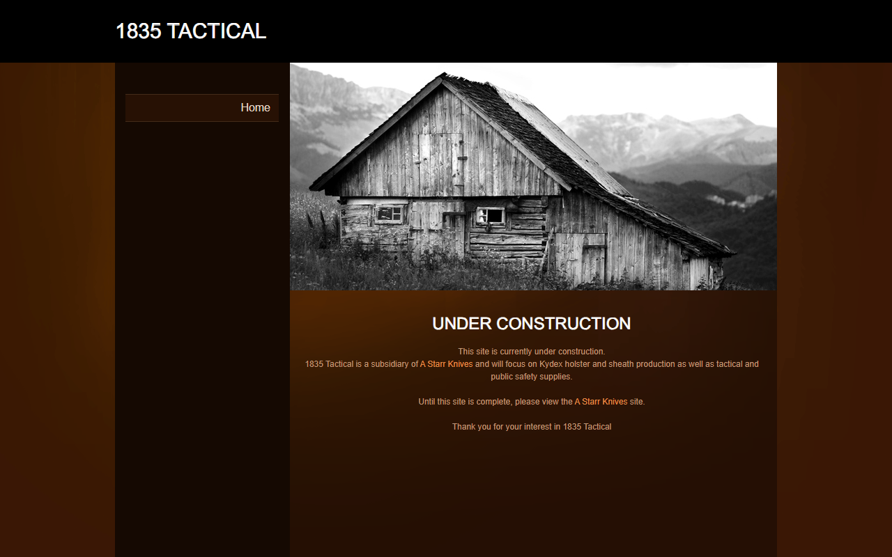1835-tactical.com screenshot