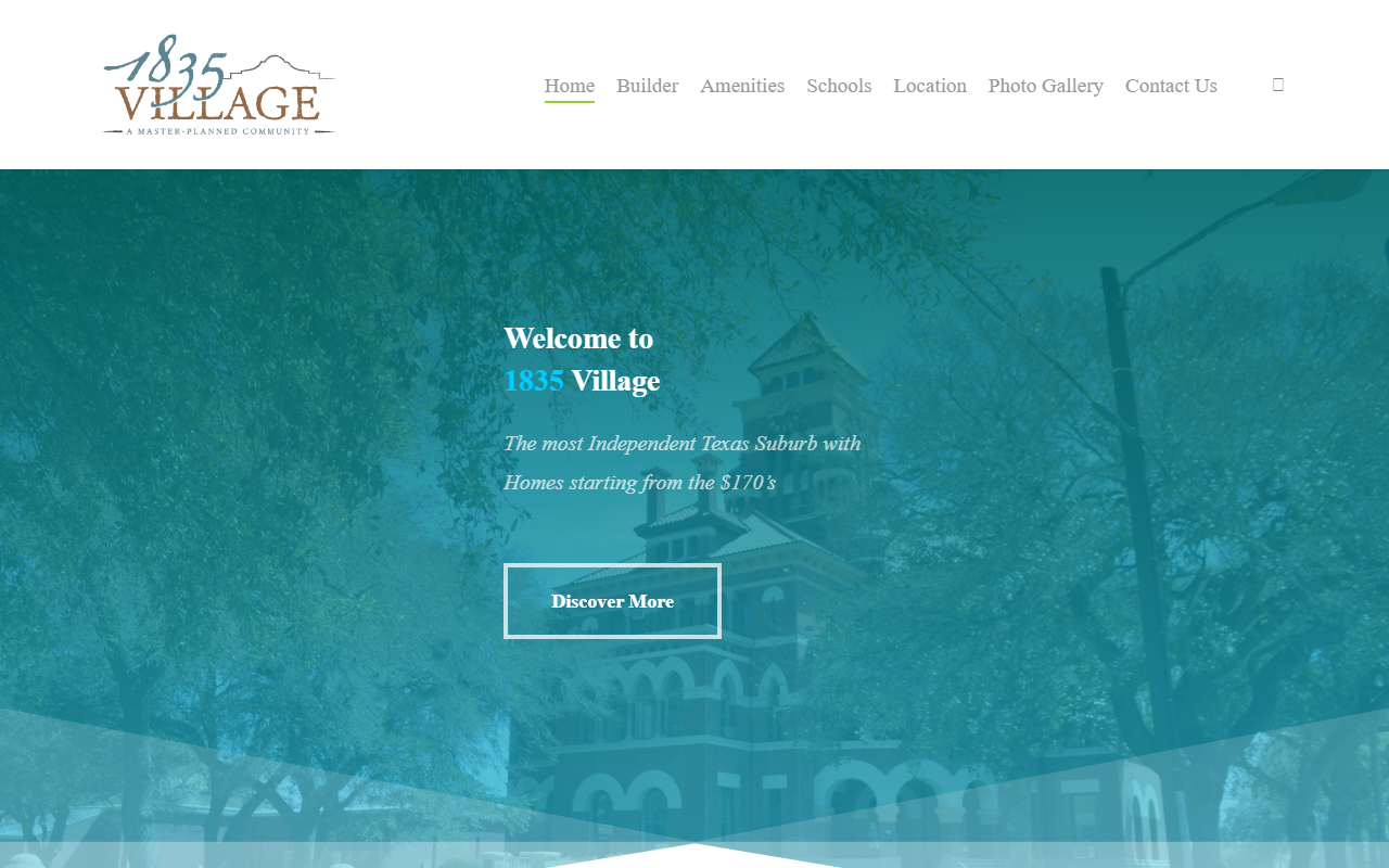1835village.com screenshot