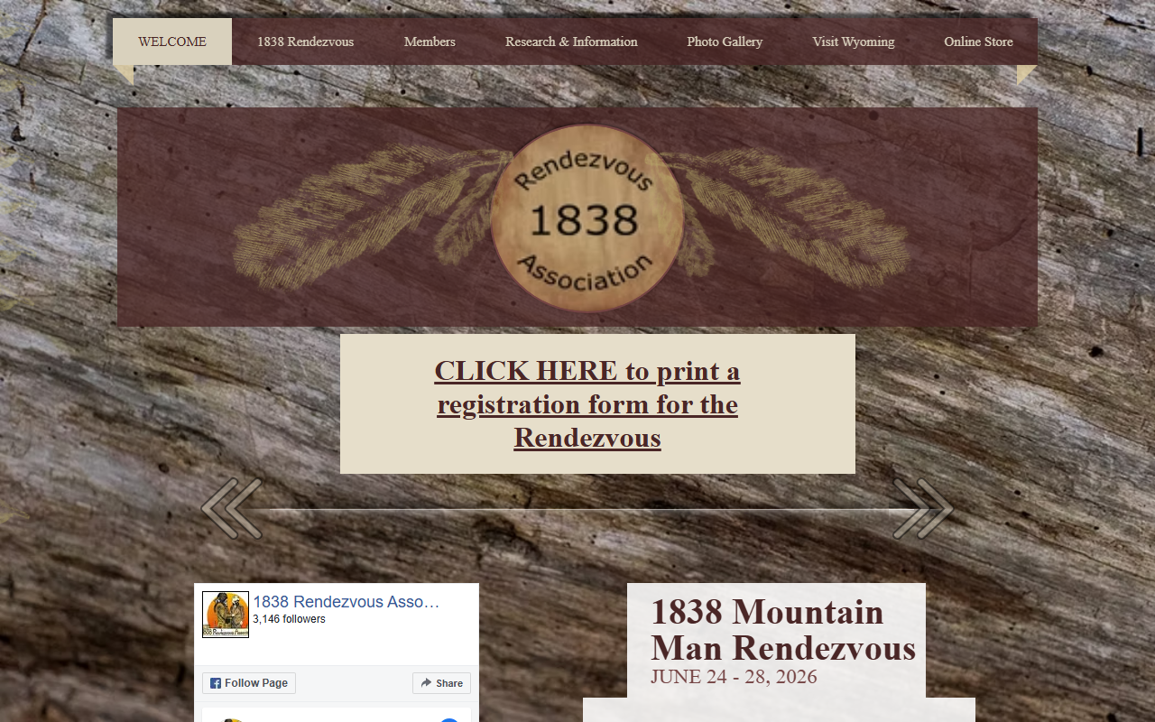1838rendezvous.com screenshot