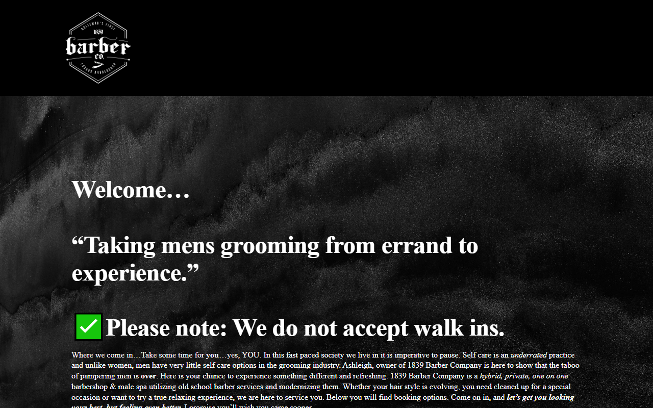 1839barberco.com screenshot