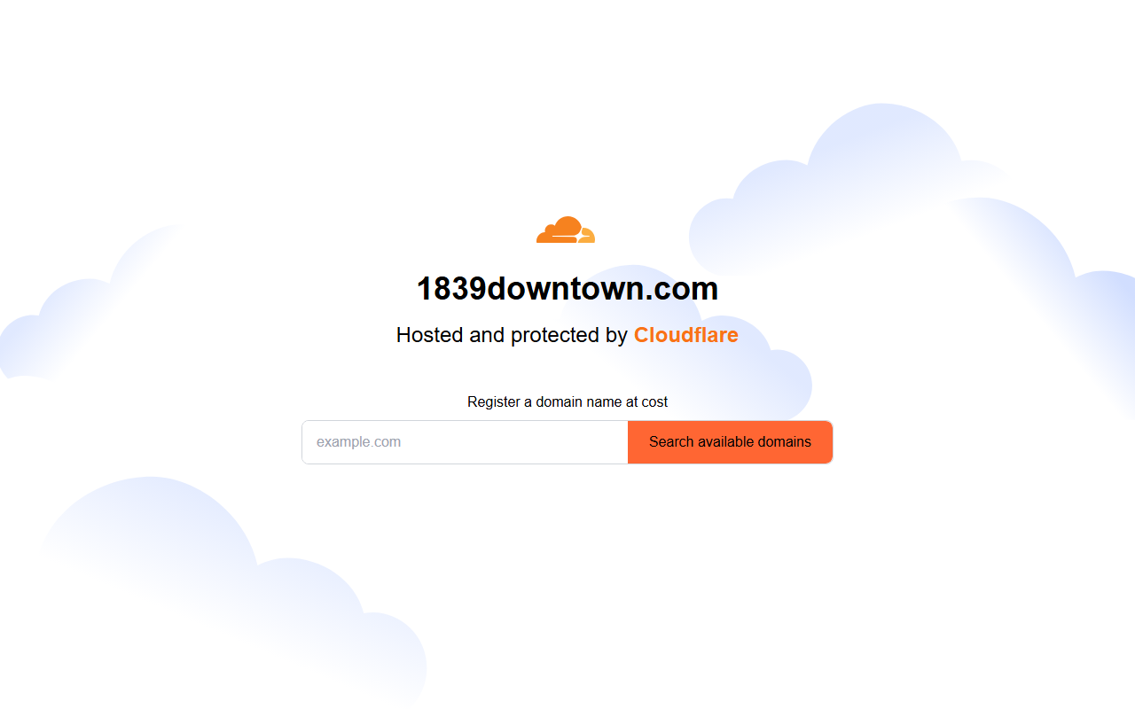 1839downtown.com screenshot