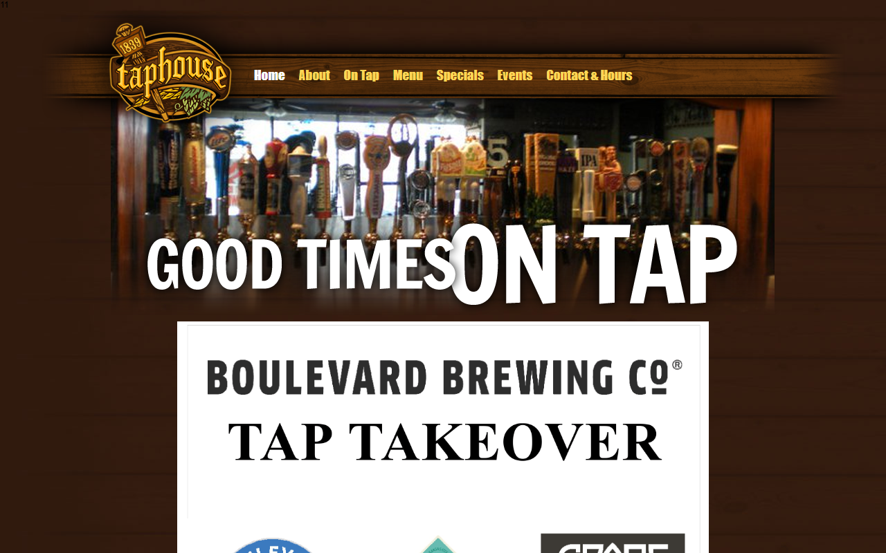 1839taphouse.com screenshot