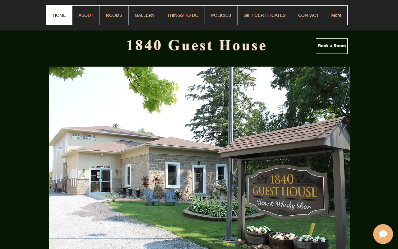 1840guesthouse.com screenshot
