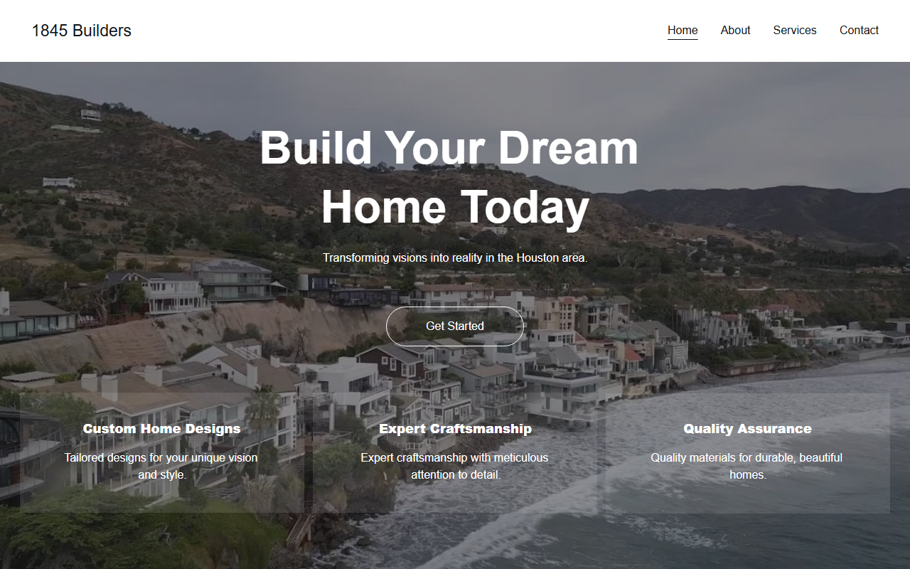 1845builders.com screenshot