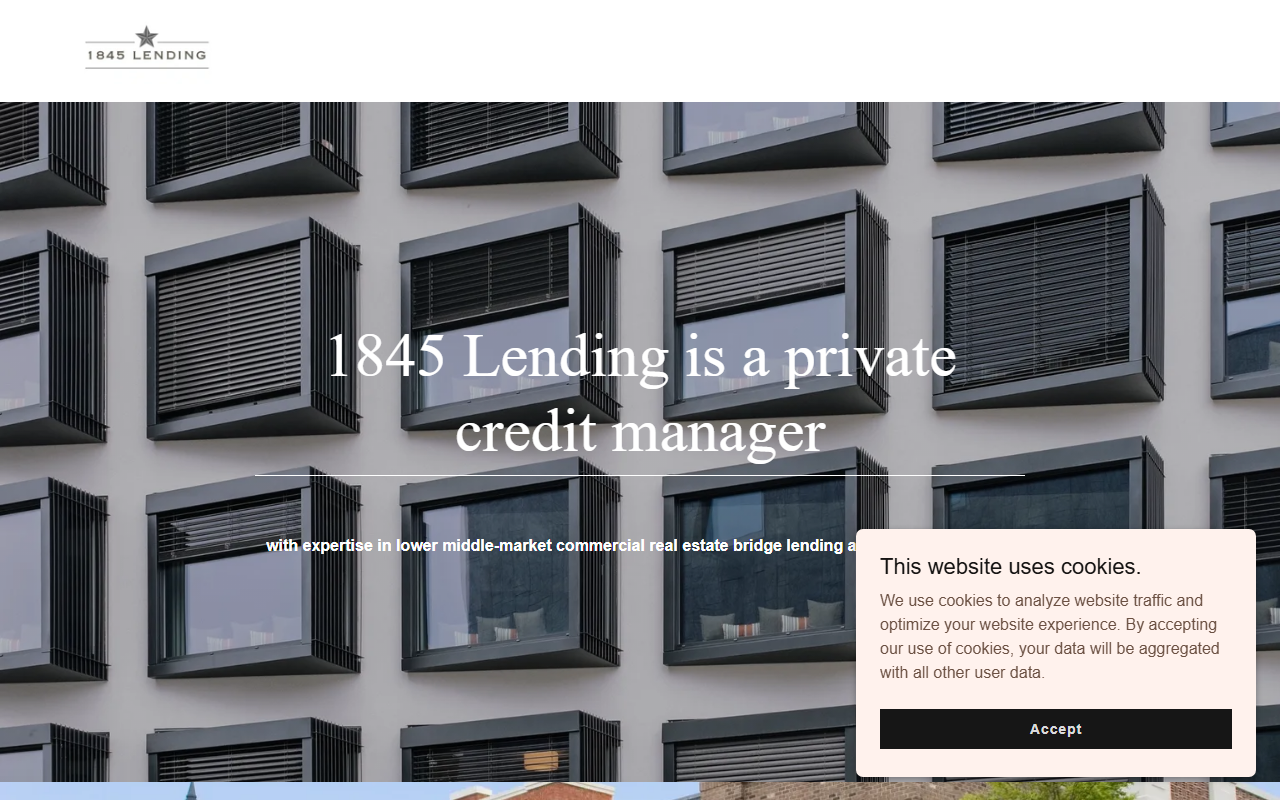 1845lending.com screenshot