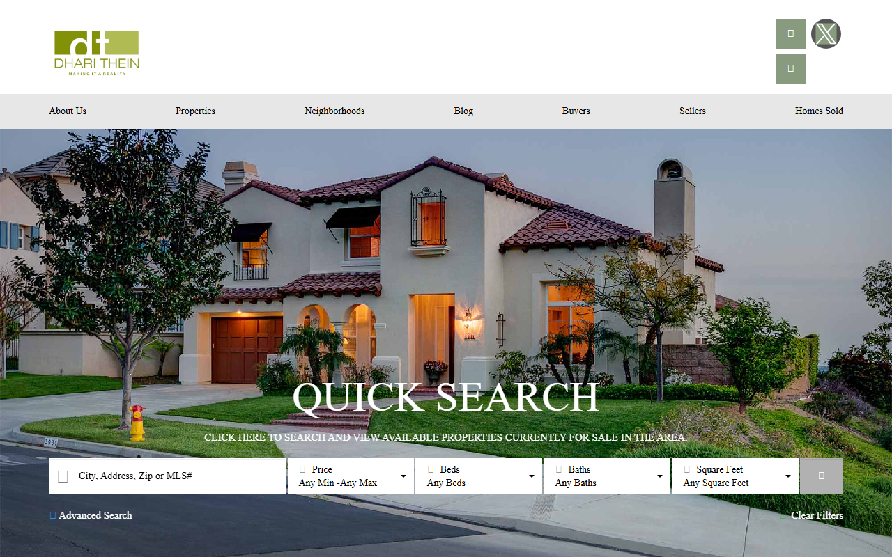 1845oakwood.com screenshot