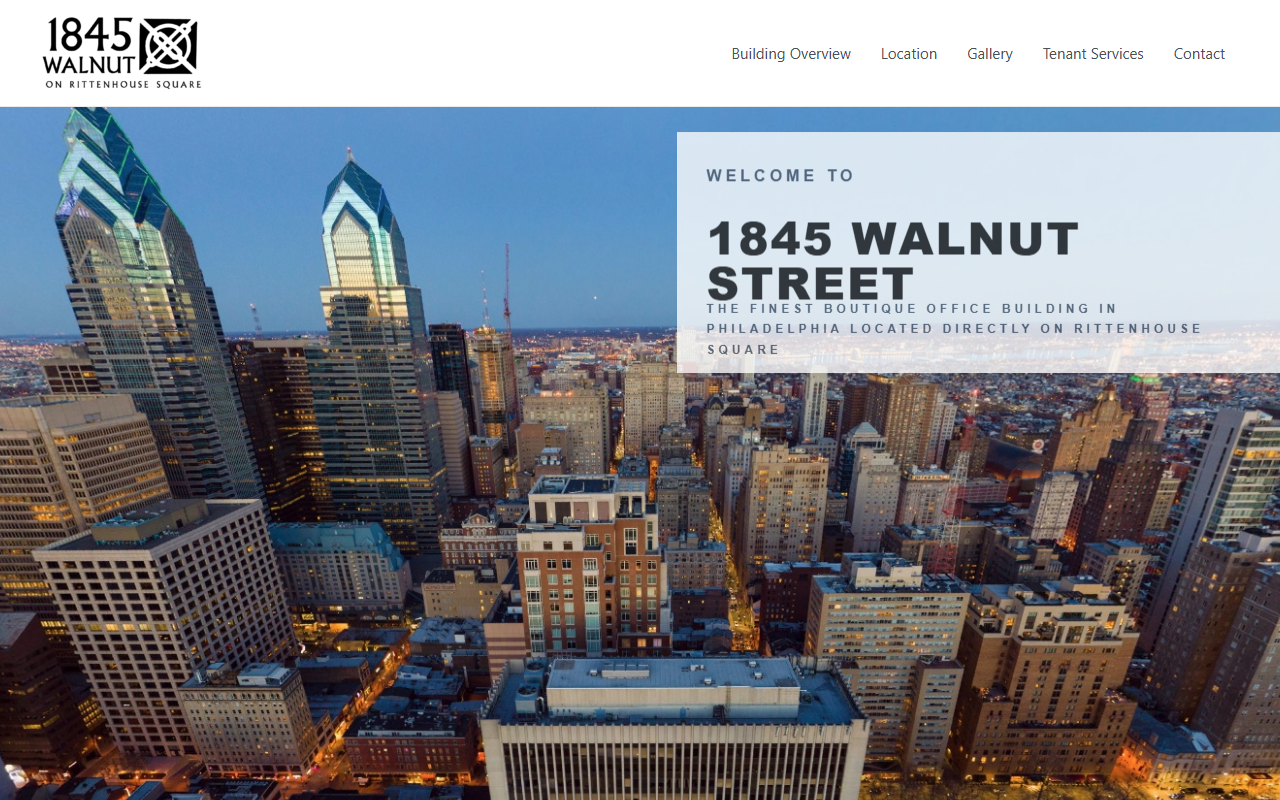 1845walnutstreet.com screenshot