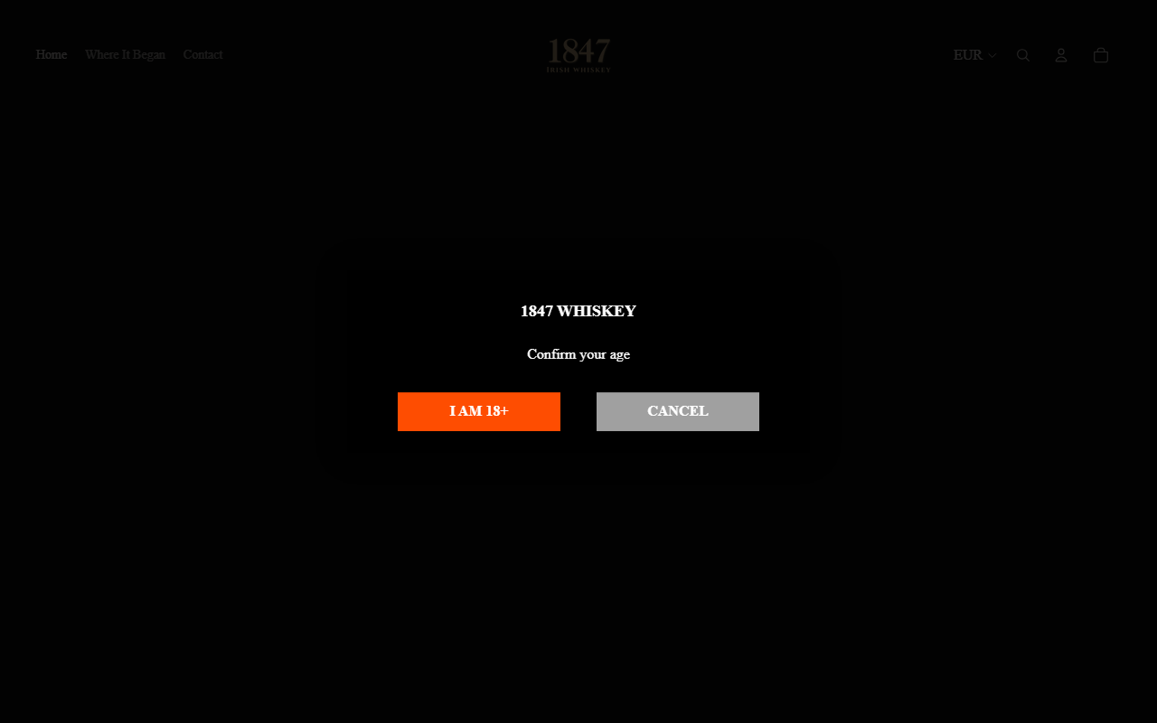 1847whiskey.com screenshot