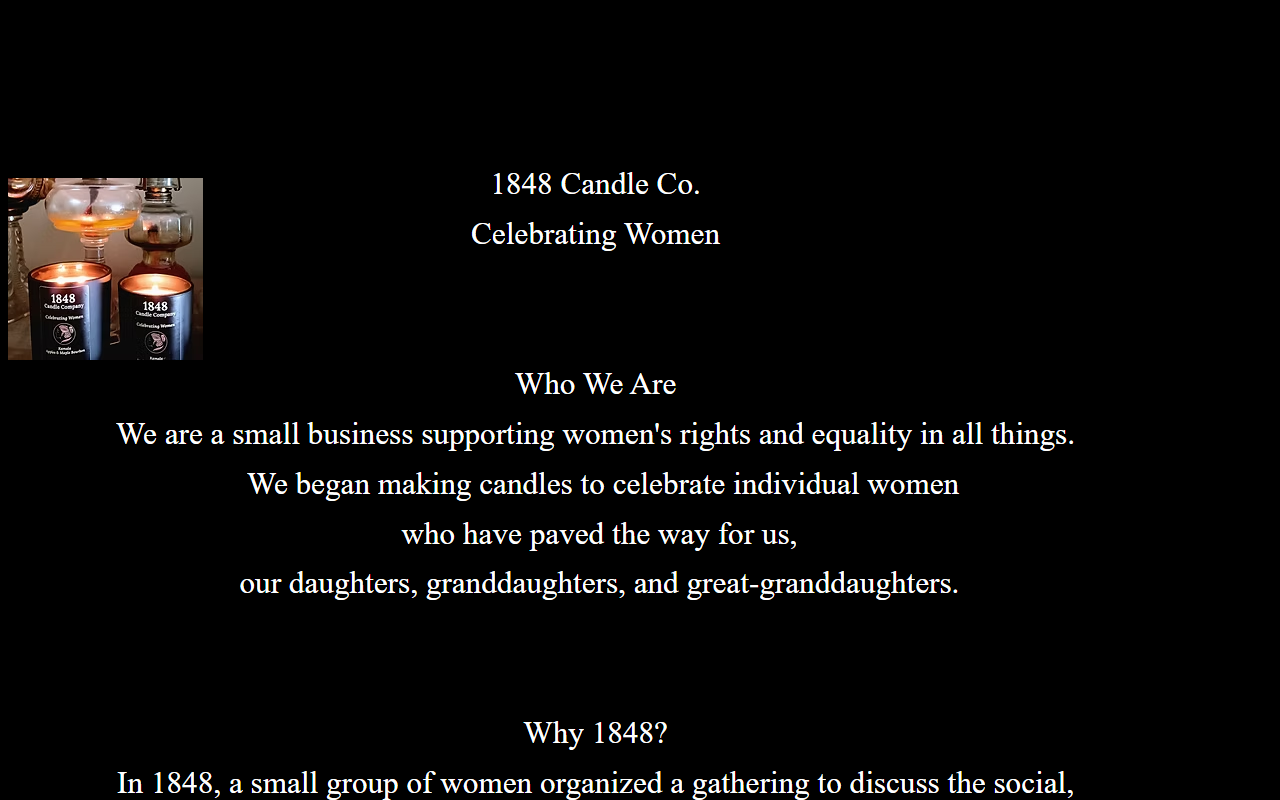 1848candleco.com screenshot