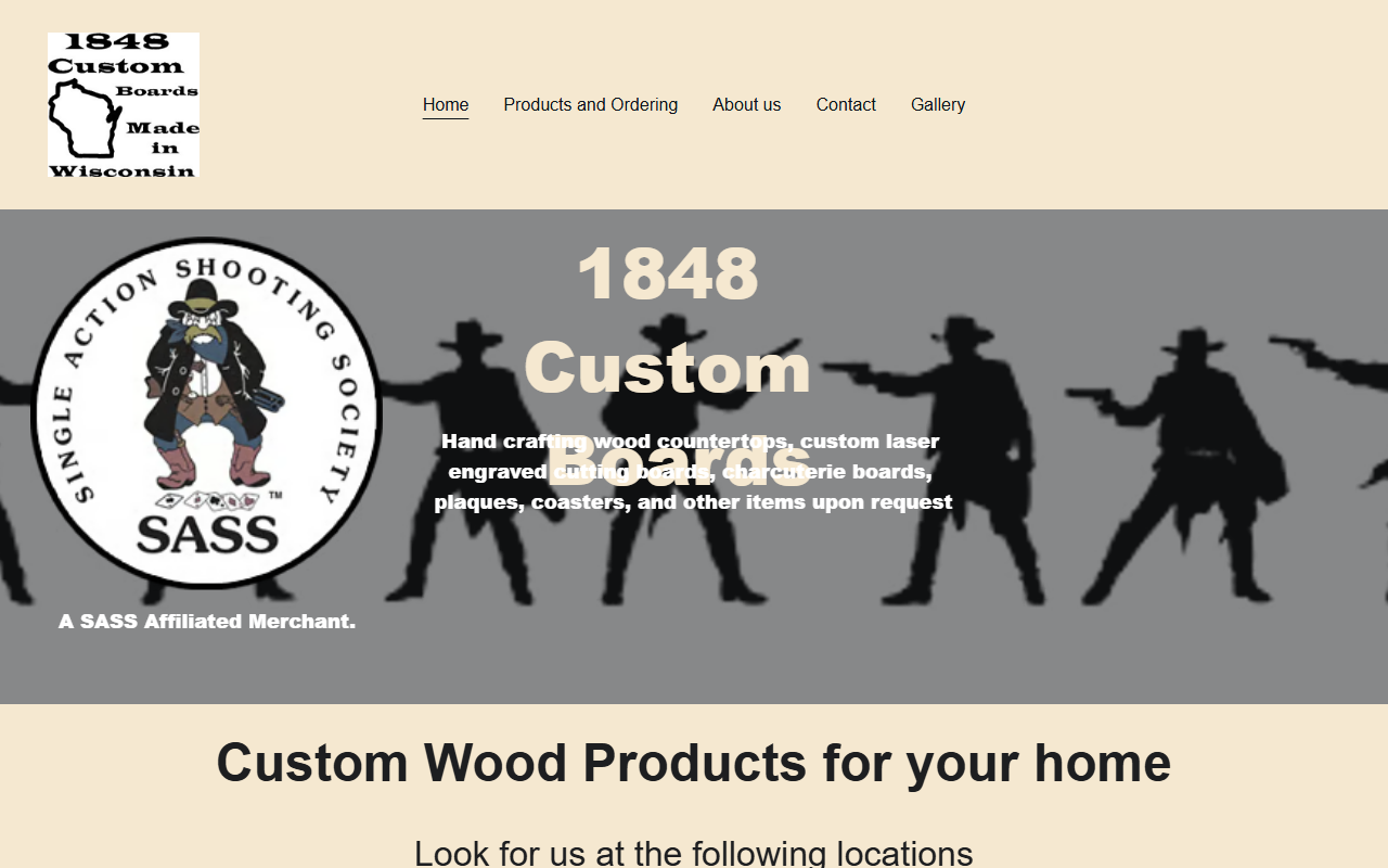 1848customboards.com screenshot