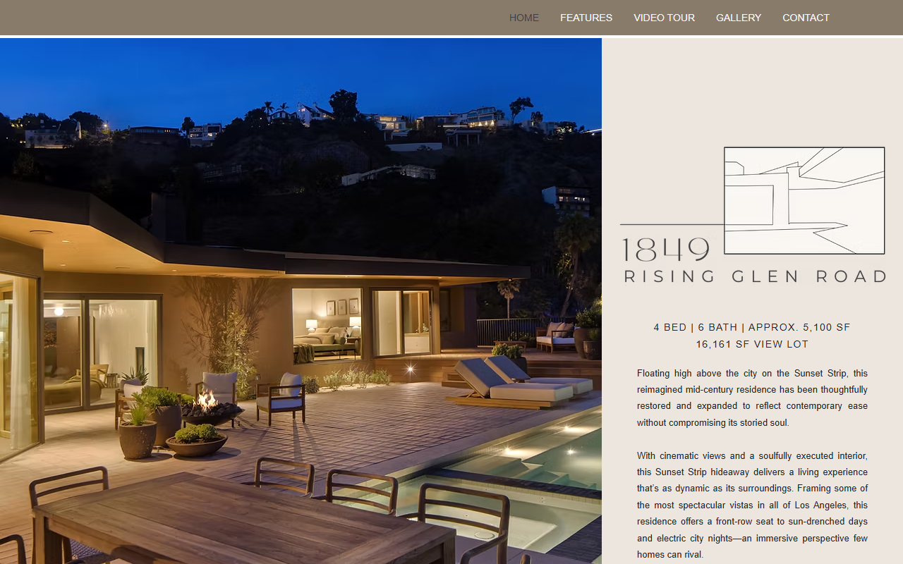 1849risingglen.com screenshot