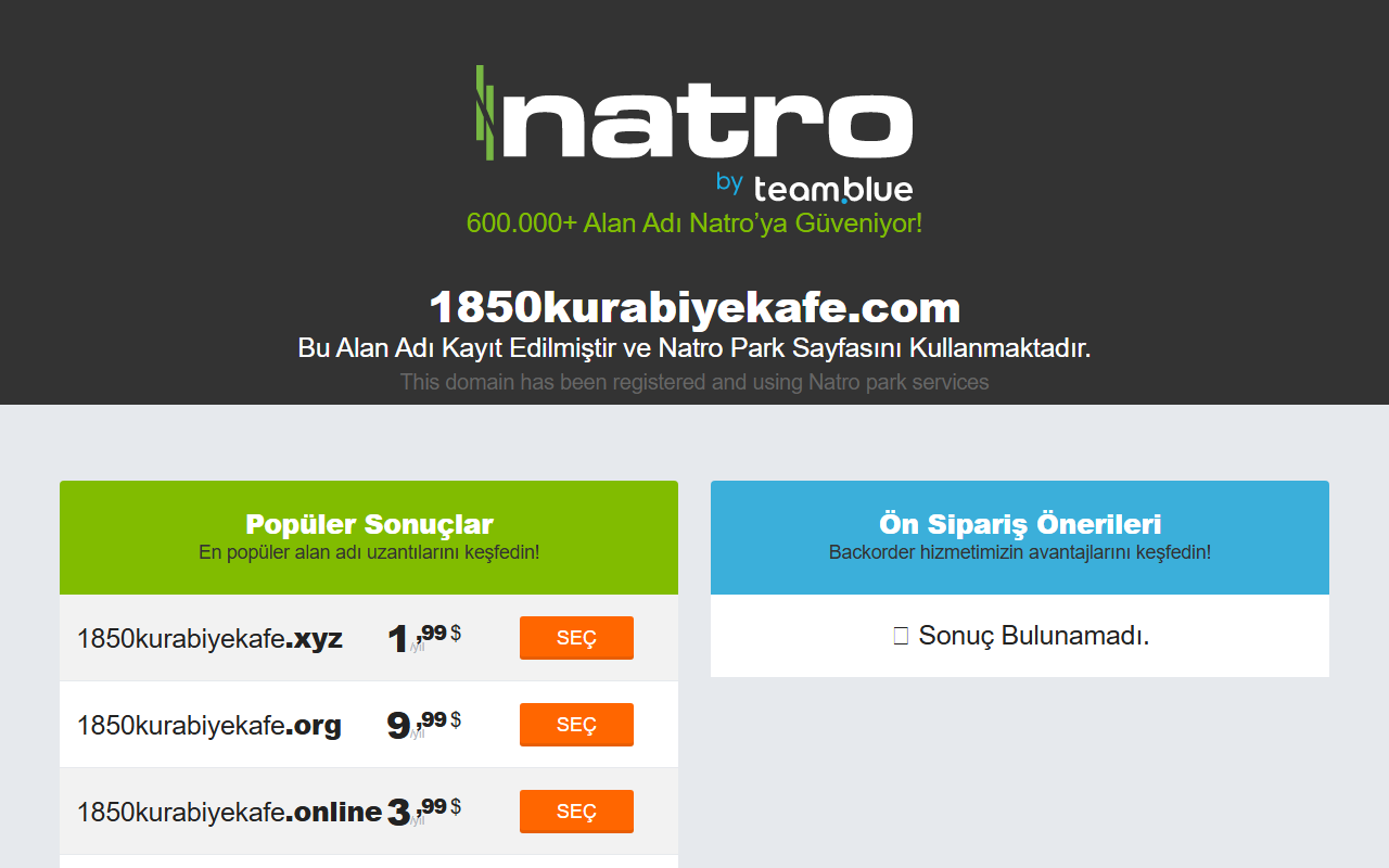 1850kurabiyekafe.com screenshot
