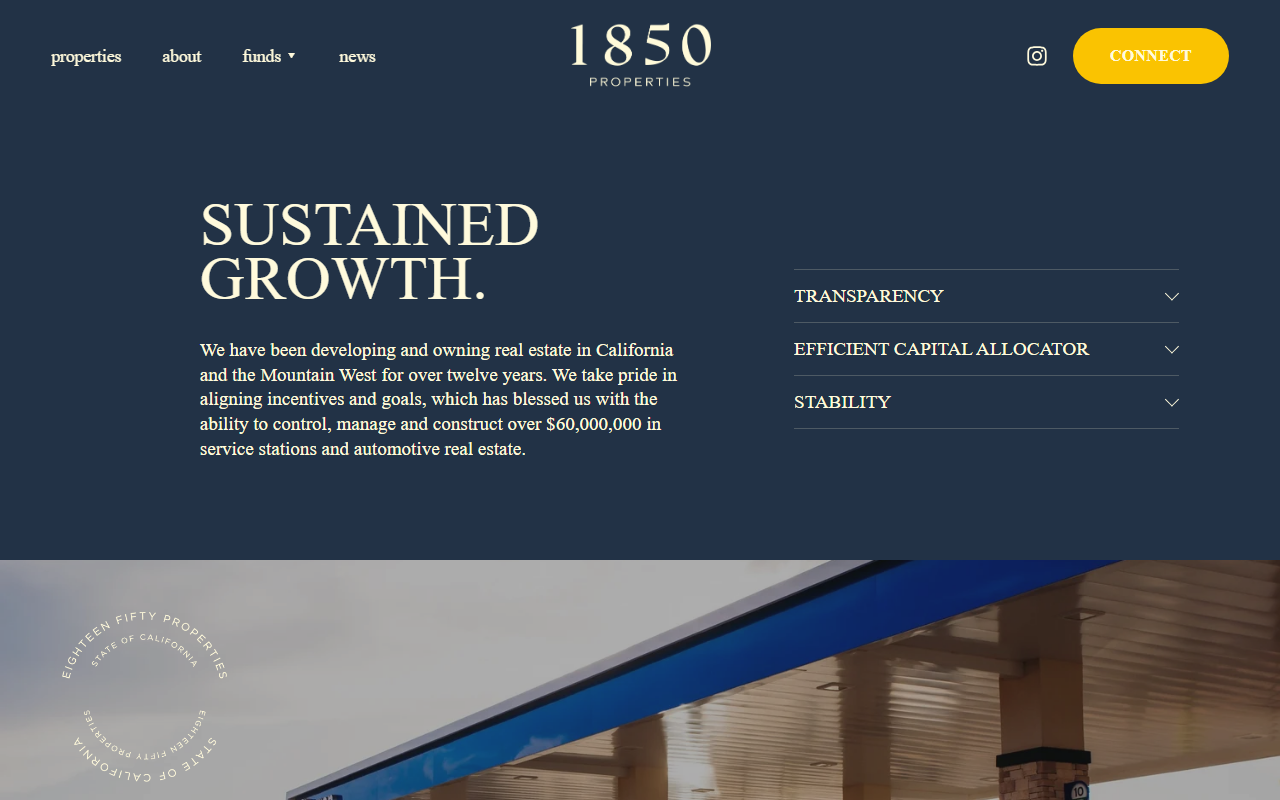 1850properties.com screenshot