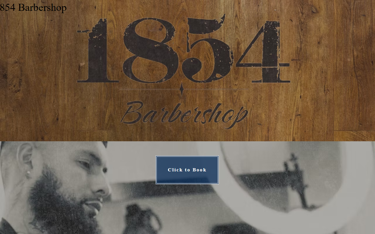 1854barbershop.com screenshot