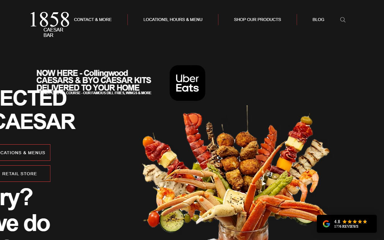 1858caesarbar.com screenshot