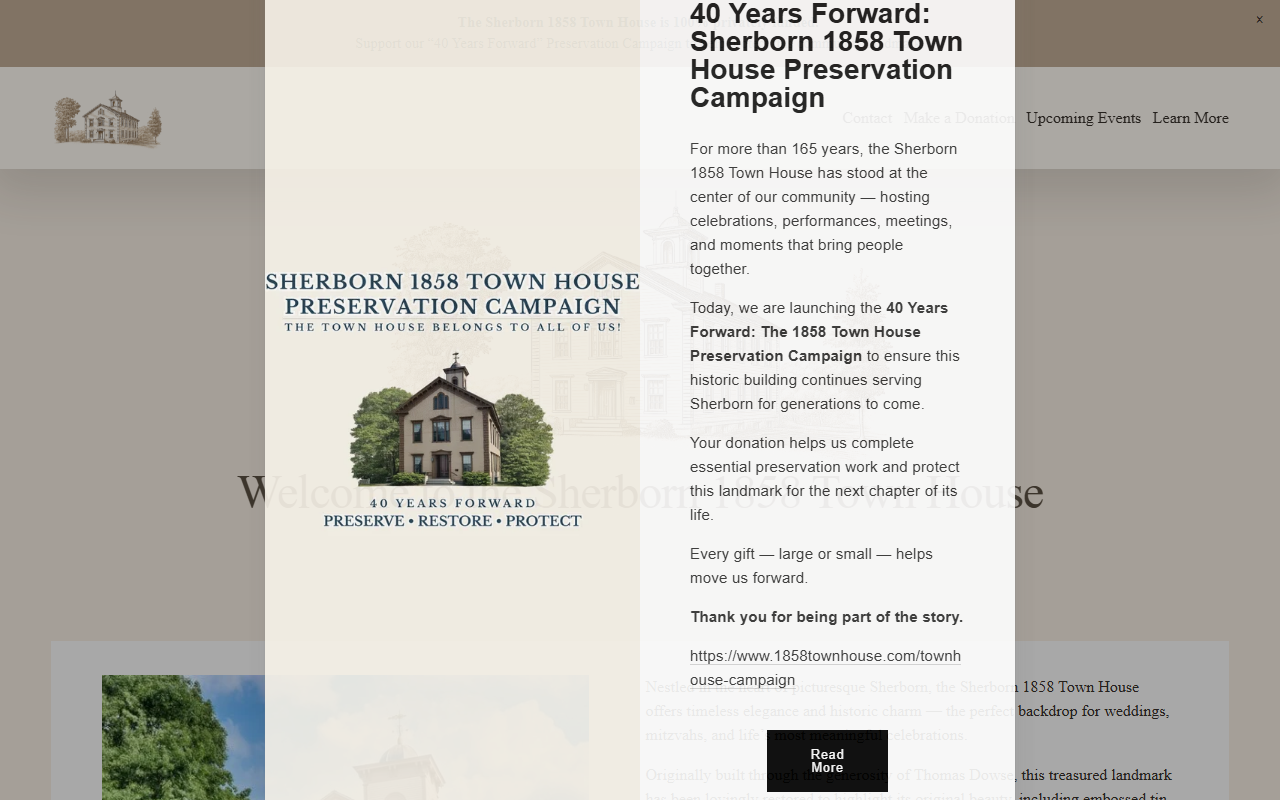 1858townhouse.com screenshot