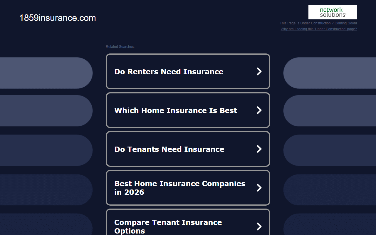 1859insurance.com screenshot