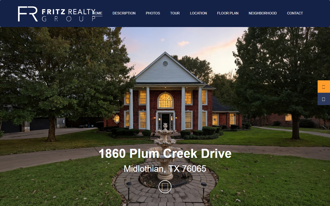 1860plumcreek.com screenshot