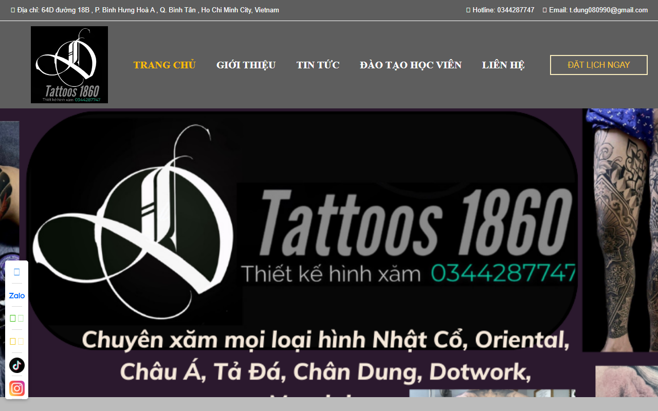 1860tattoos.com screenshot