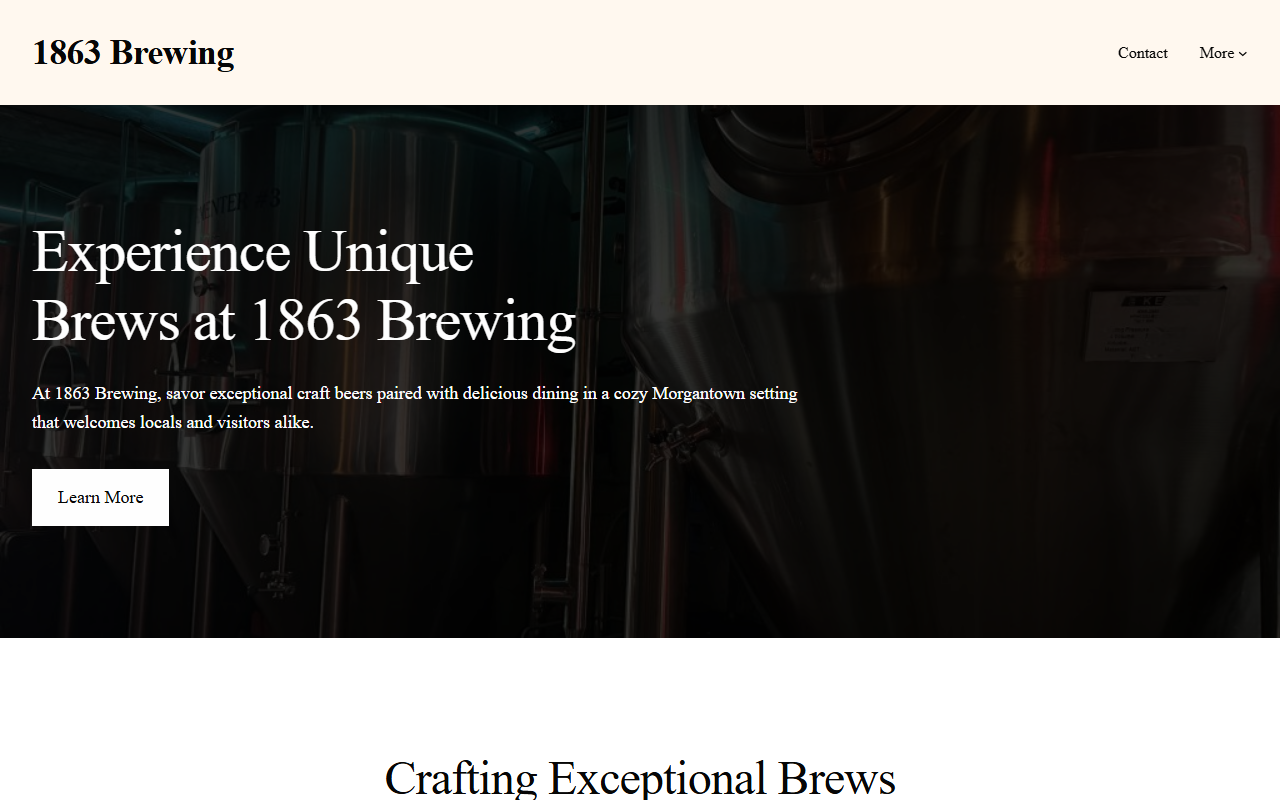 1863brewing.com screenshot