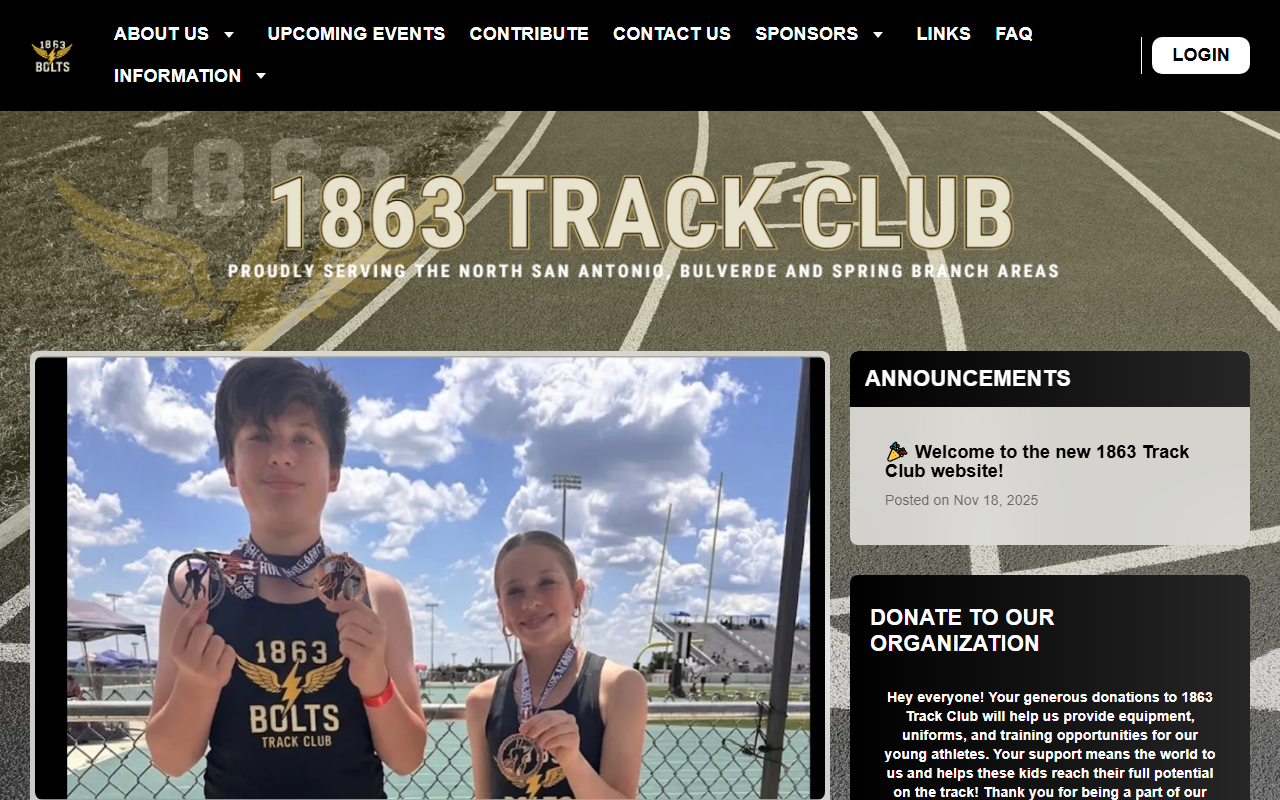 1863trackclub.com screenshot