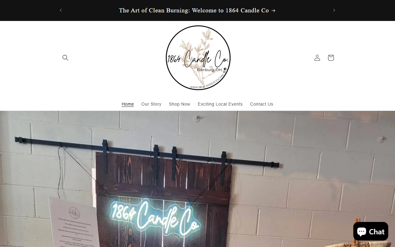 1864candleco.com screenshot