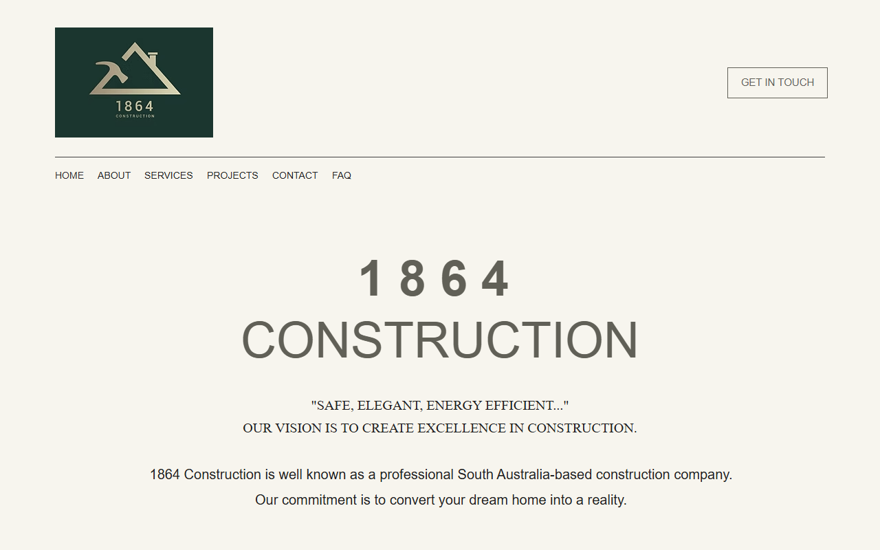 1864construction.com screenshot
